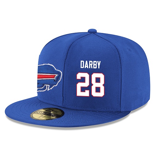 NFL Buffalo Bills #28 Ronald Darby Stitched Snapback Adjustable Player Hat - Blue/White